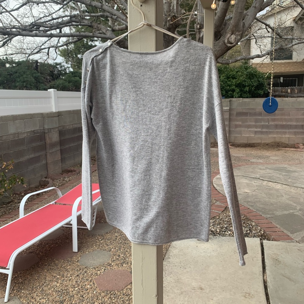 KOOKAI grey sweater 🌵 angora wool blend France size European 2 - Picture 2 of 16